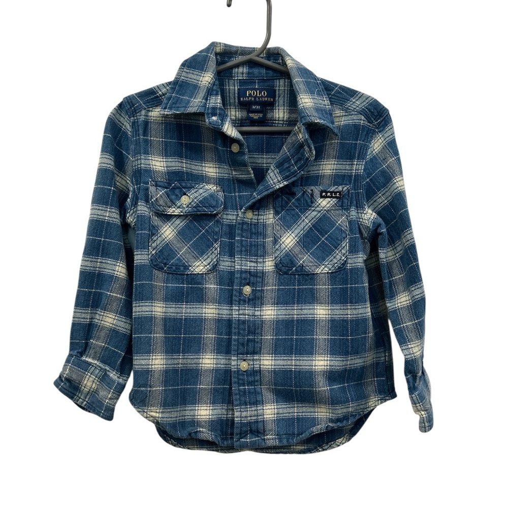 Polo by Ralph Lauren Kids Navy and White Checkered Shirt
